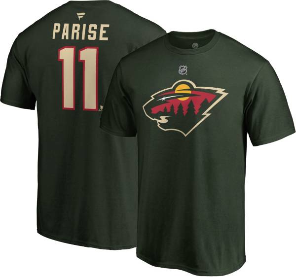 NHL Men's Minnesota Wild Zach Parise #11 Green Player T-Shirt