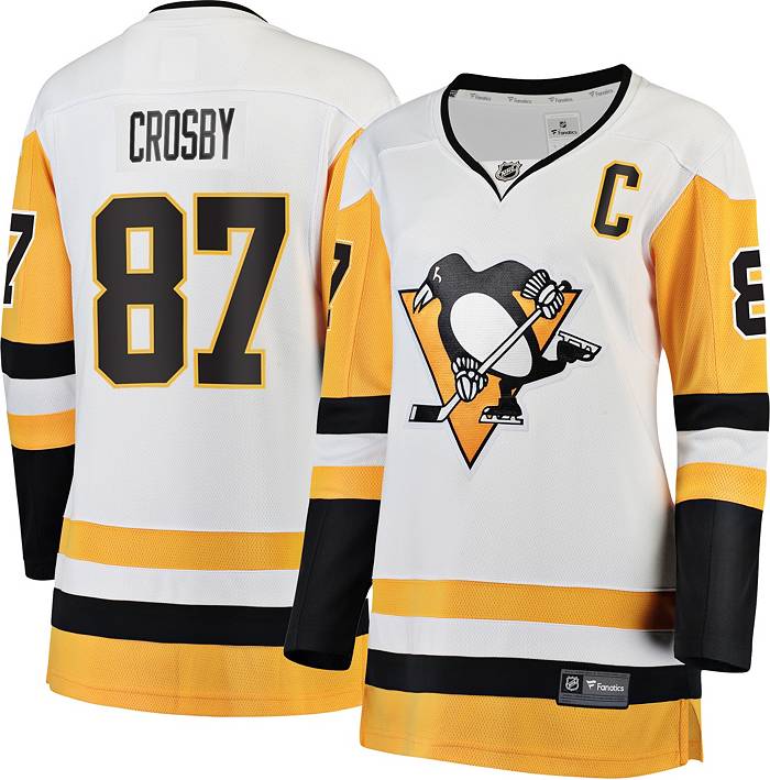 Youth Fanatics Branded Sidney Crosby White Pittsburgh Penguins Replica  Player Jersey