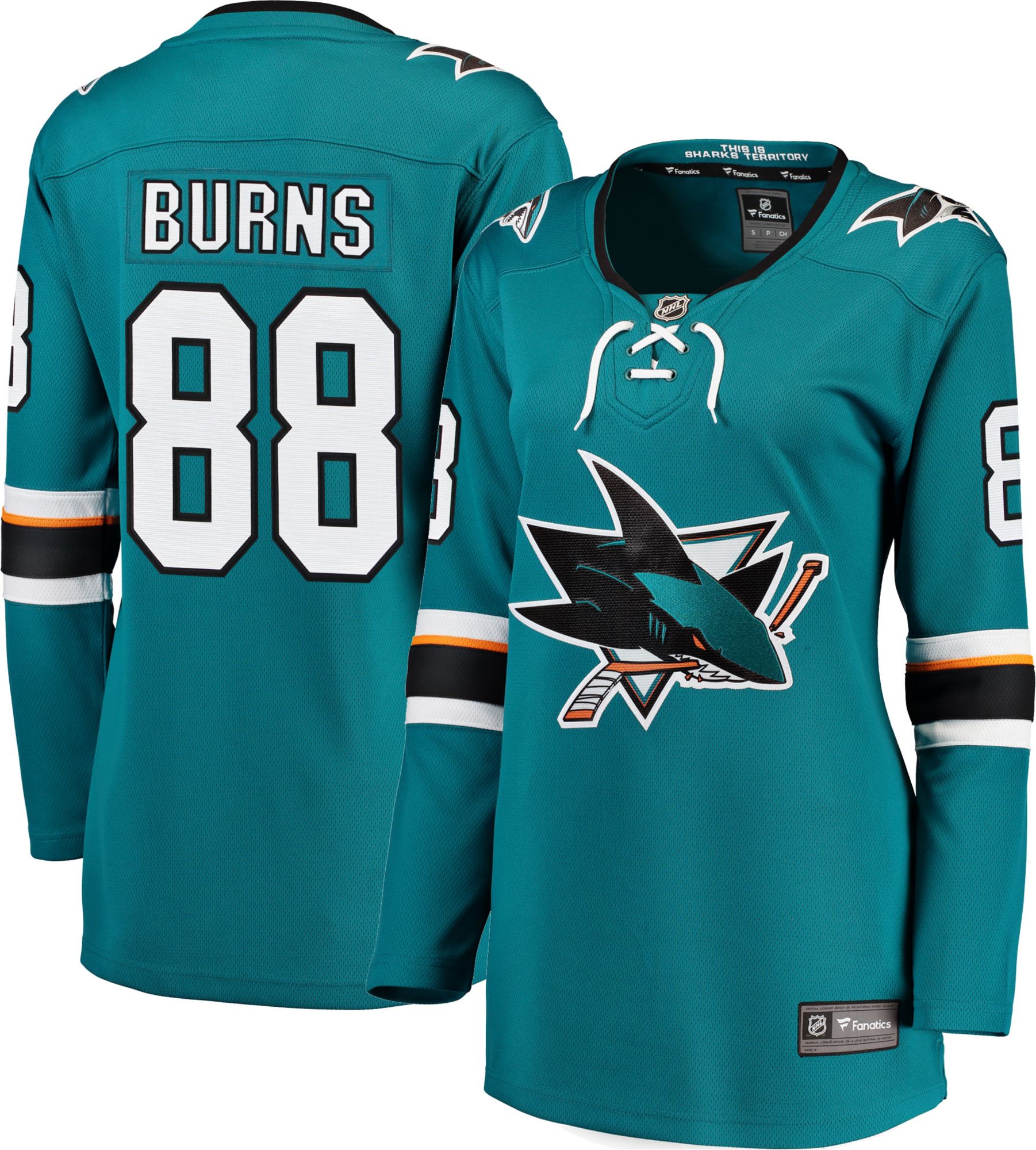 NHL Women's San Jose Sharks Brent Burns 