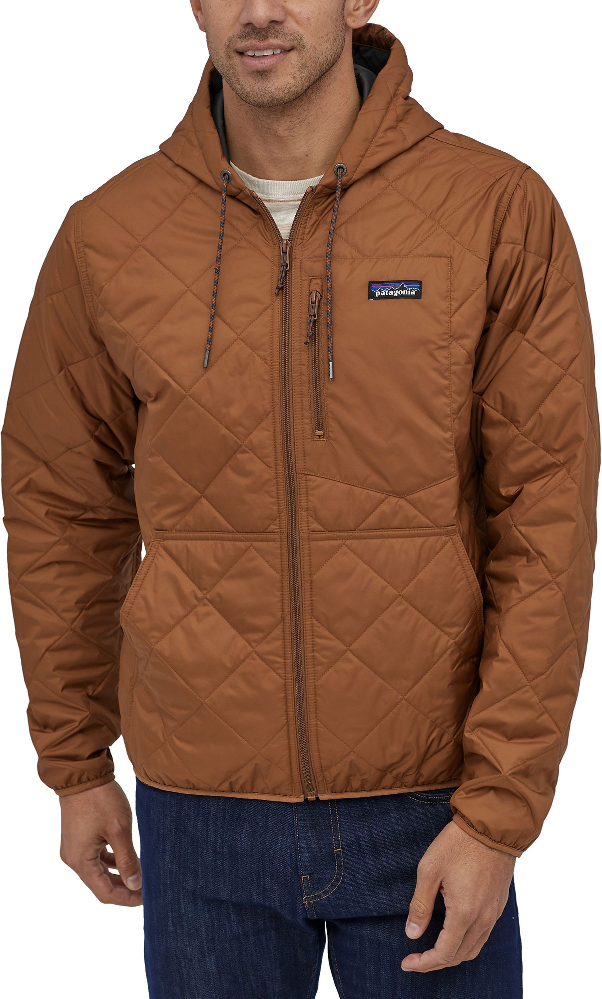 patagonia diamond quilted bomber hoody men's