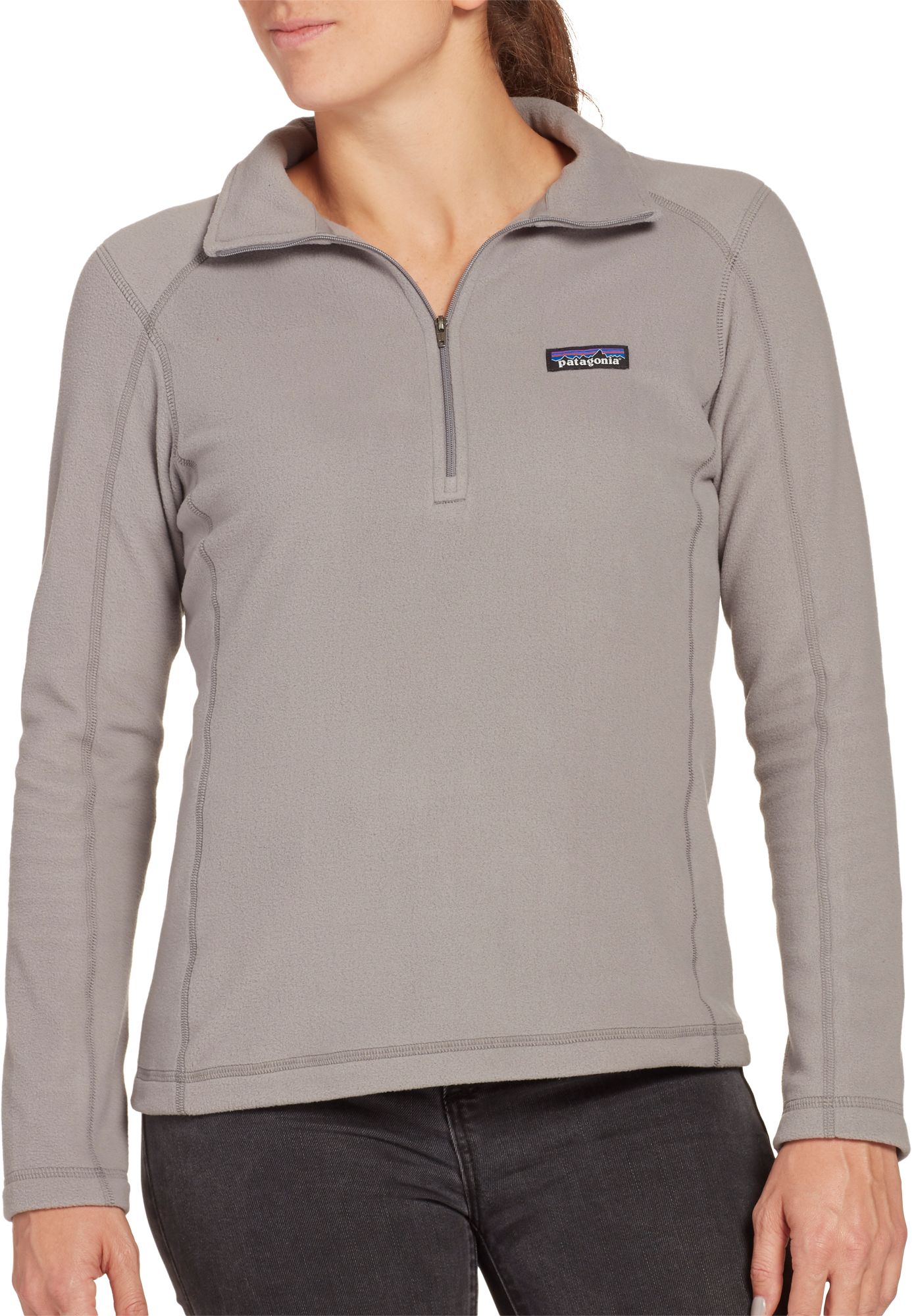 zip fleece pullover women's