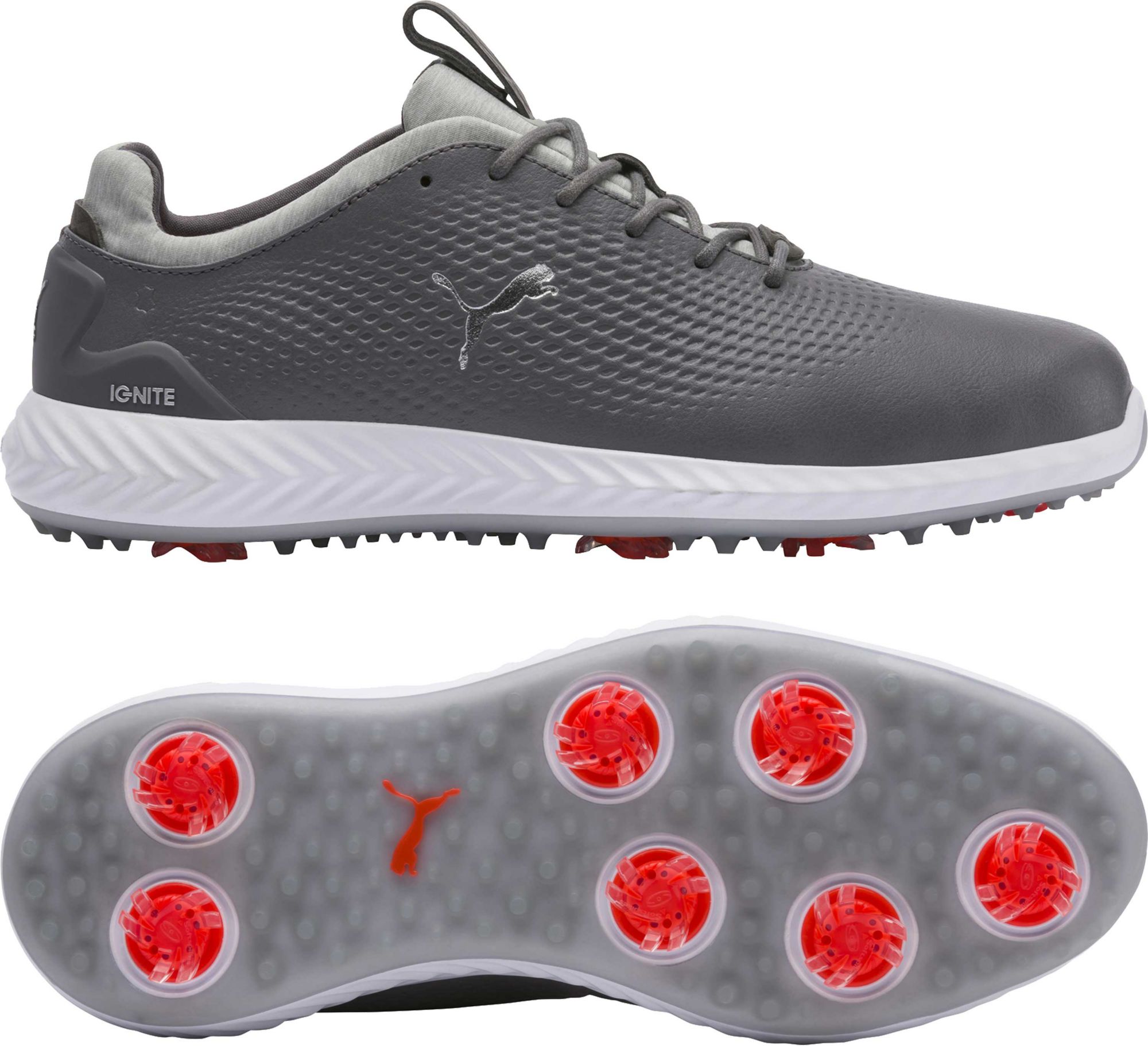 puma men's ignite pwradapt leather golf shoes