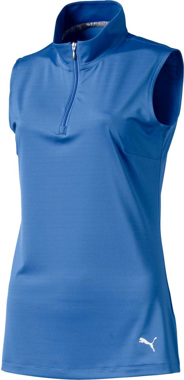 Download PUMA Women's ¼-Zip Mock Sleeveless Golf Polo | Golf Galaxy