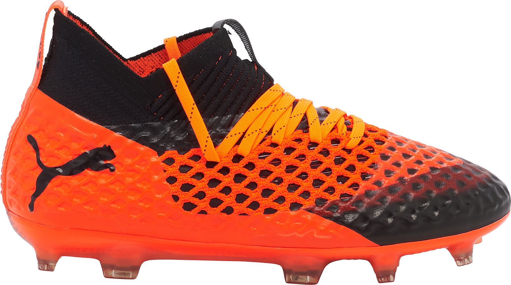 orange kids soccer cleats
