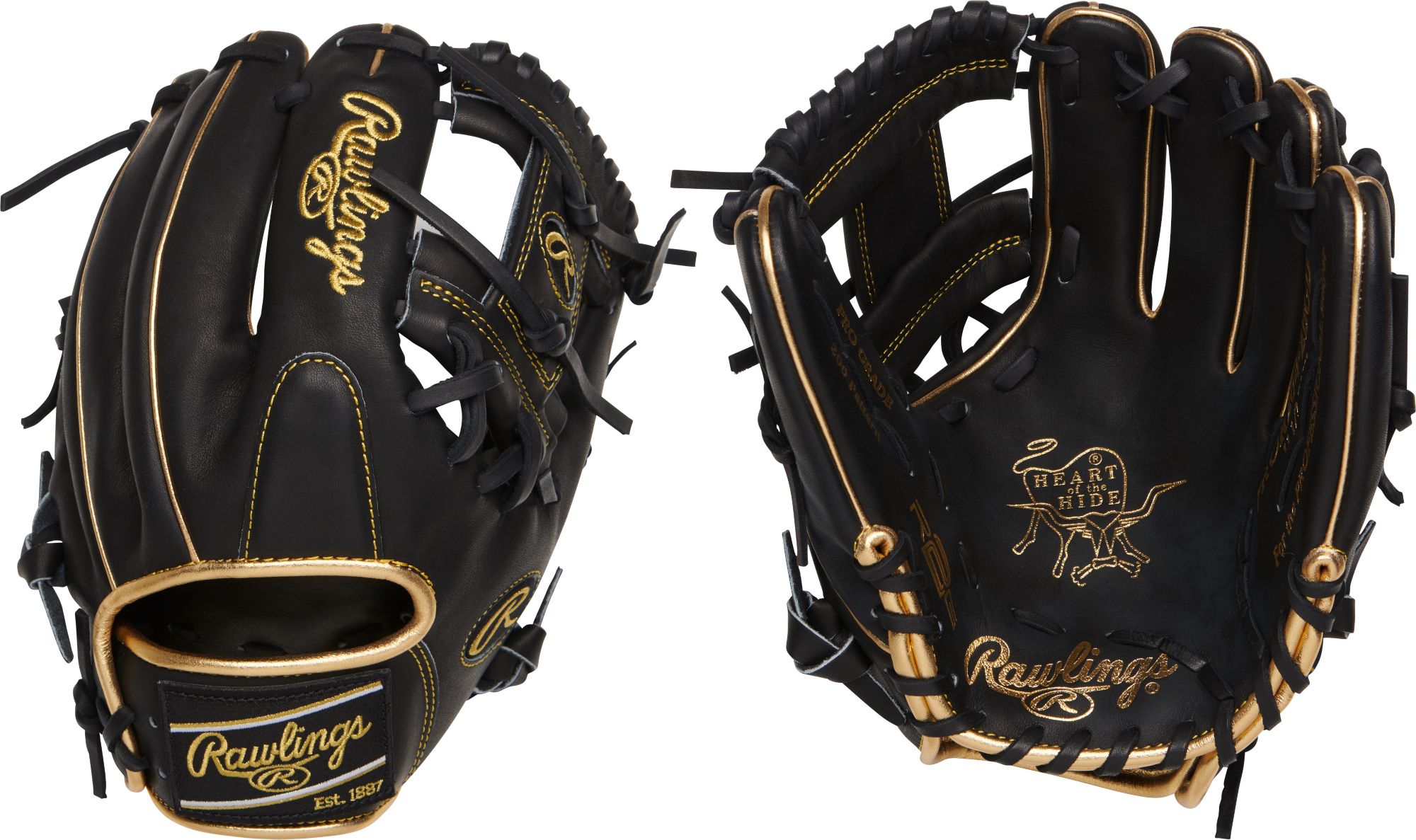 all black rawlings glove