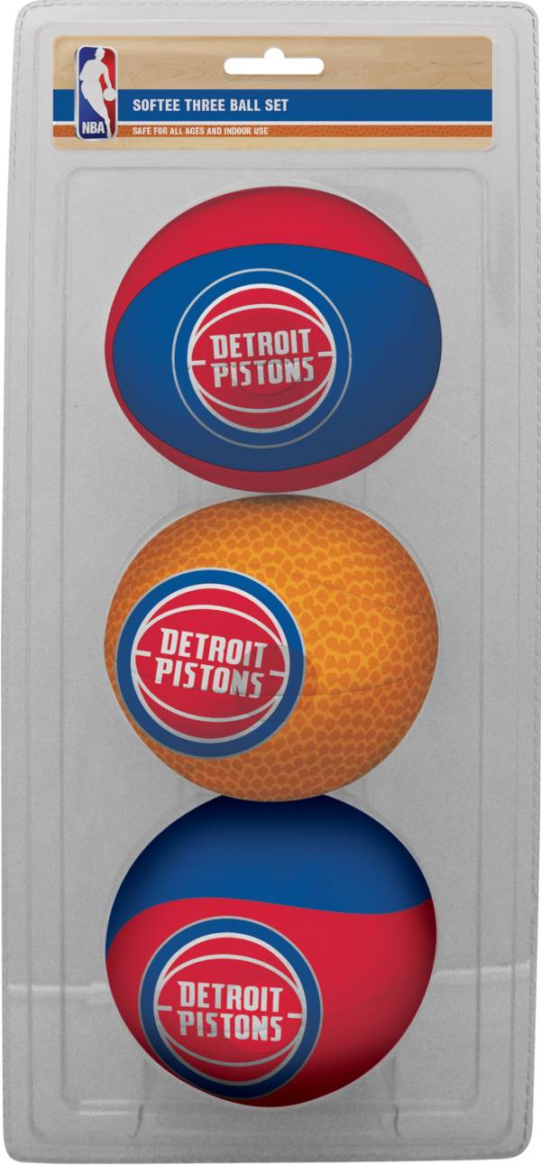 Rawlings Detroit Pistons Softee Basketball 3-Ball Set