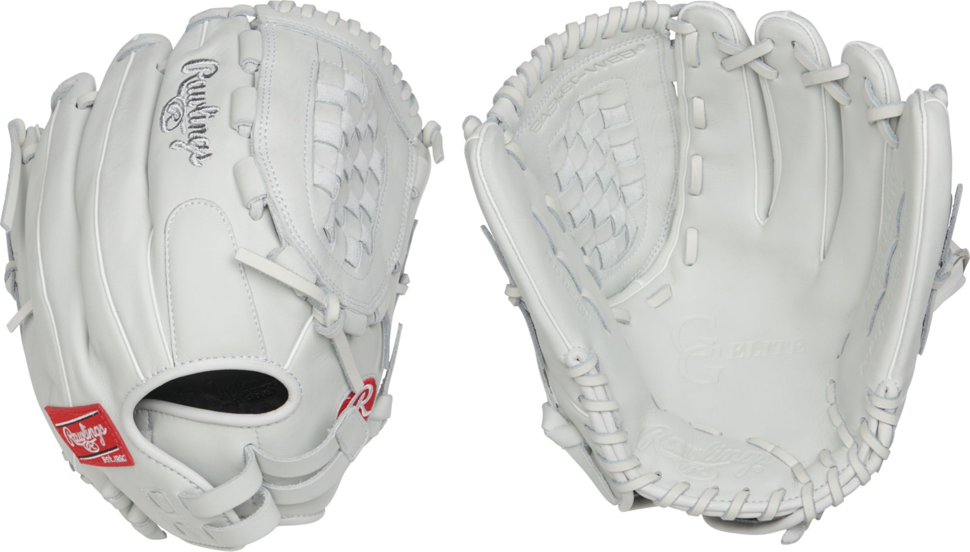 all white rawlings glove