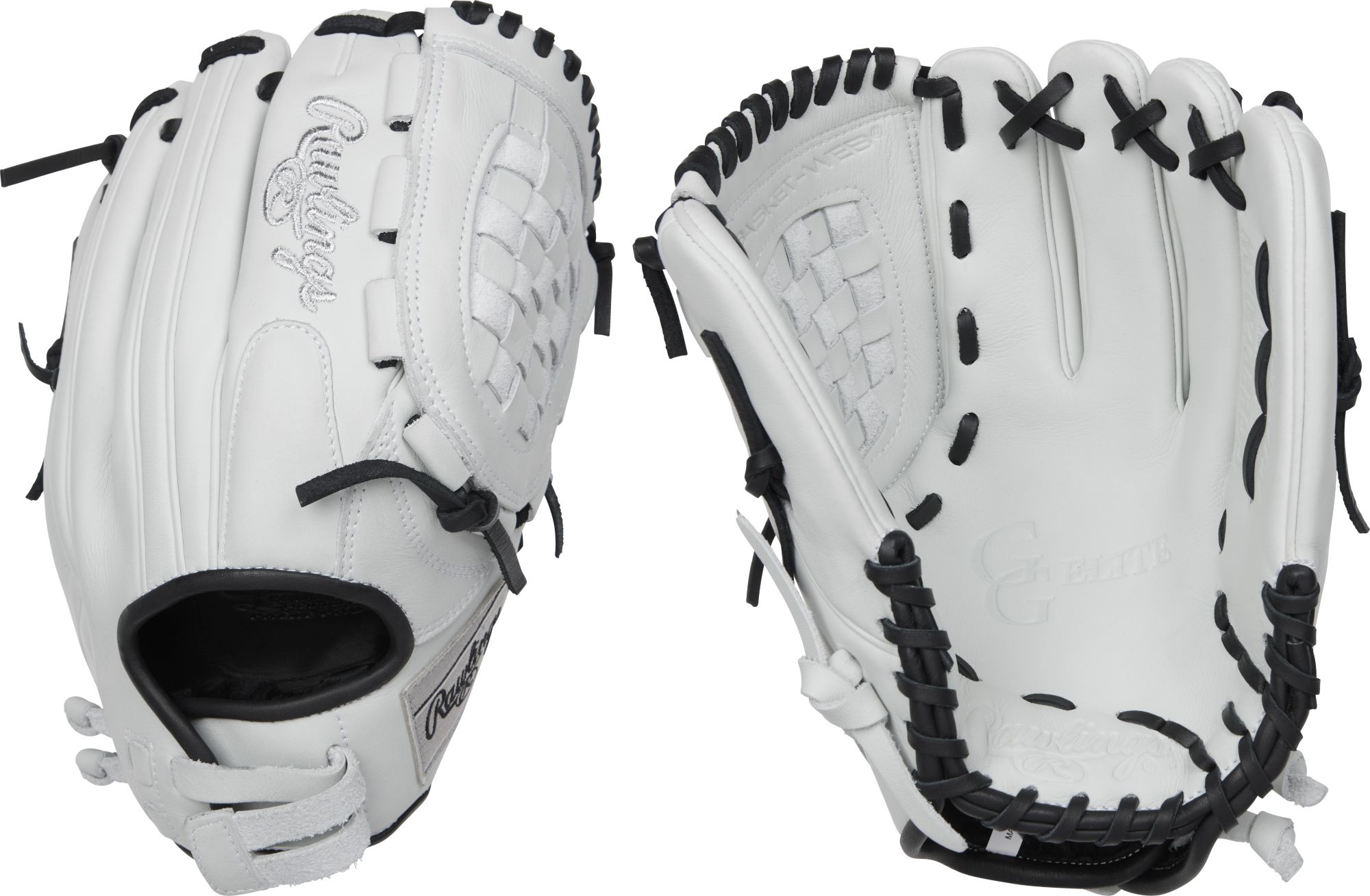 all white rawlings glove