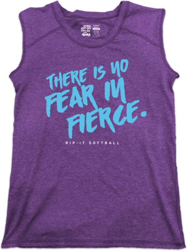 RIP-IT Girls' Cutoff Softball Shirt