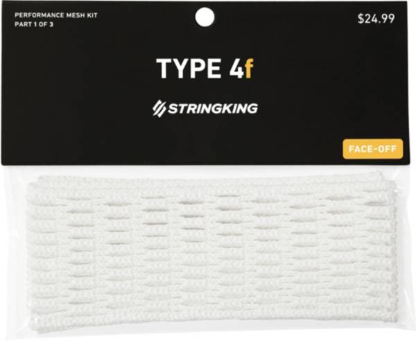StringKing Type 4X Semi-Hard Lacrosse Mesh Kit with Mesh and Strings 