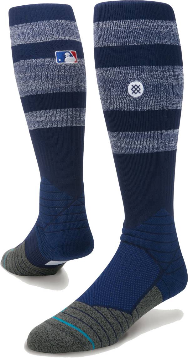 Stance MLB Diamond Pro On-Field Striped Navy Sock