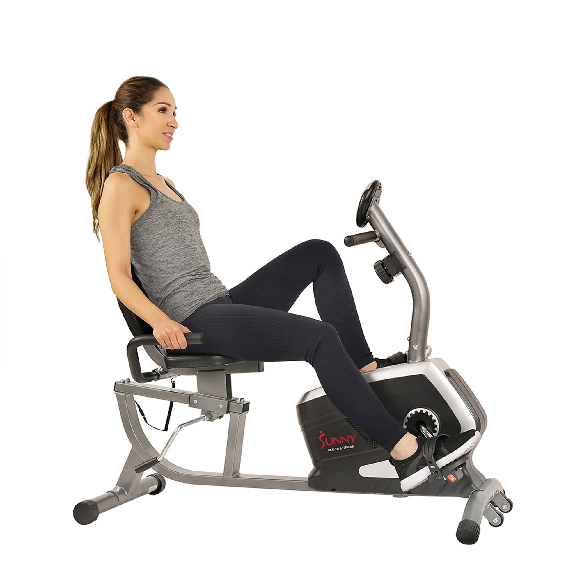 sunny health recumbent exercise bike