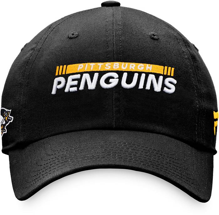 Pittsburgh Penguins NHL adidas Unisex Black Meshback Hat