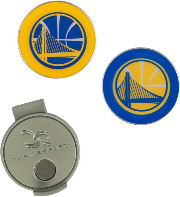 Team Effort Golden State Warriors Hat Clip and Ball Markers Set Golf