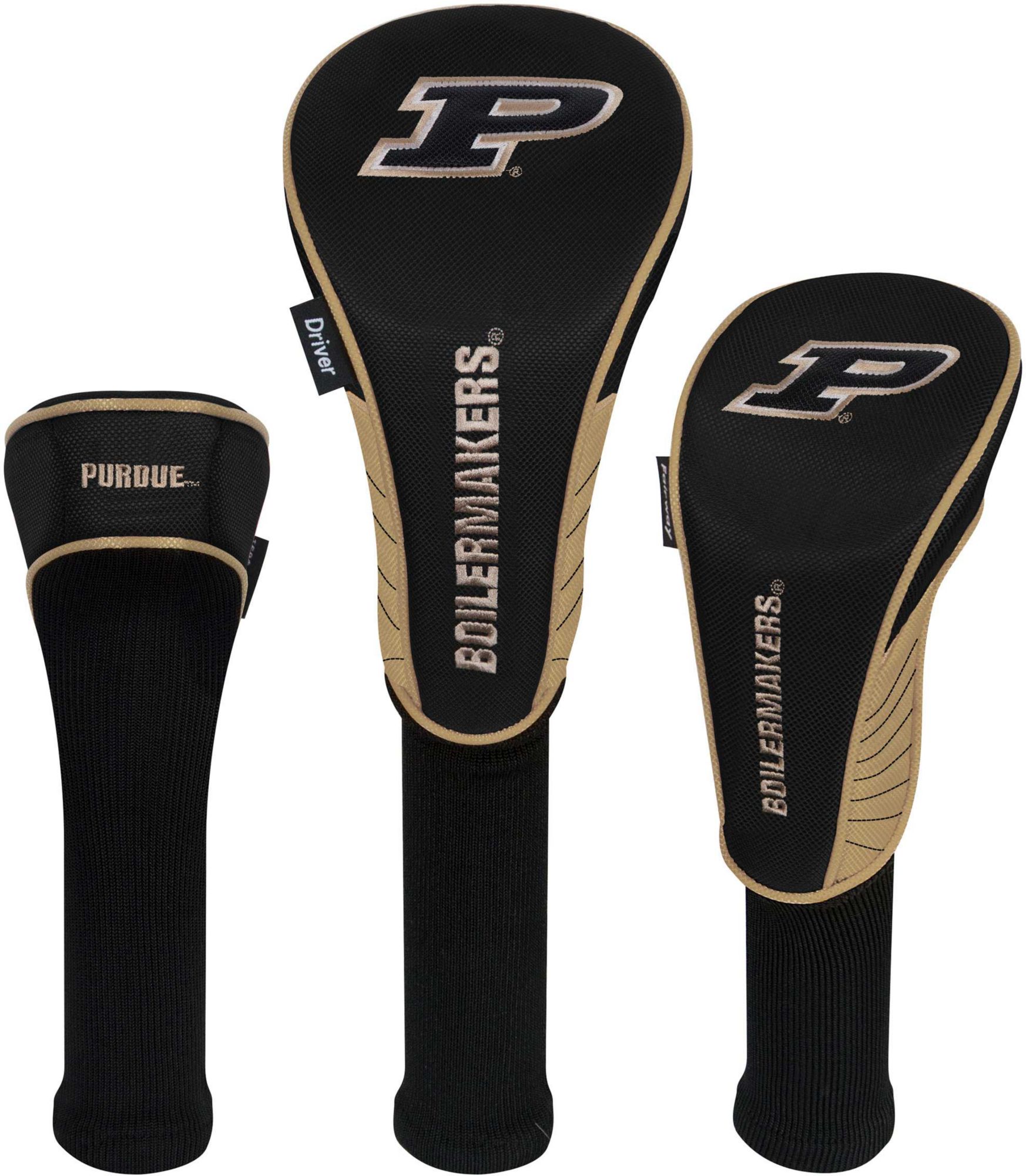 Team Effort Purdue Boilermakers Headcovers - 3 Pack