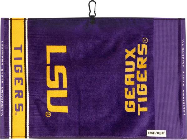 Team Effort LSU Tigers Face/Club Jacquard Golf Towel product image