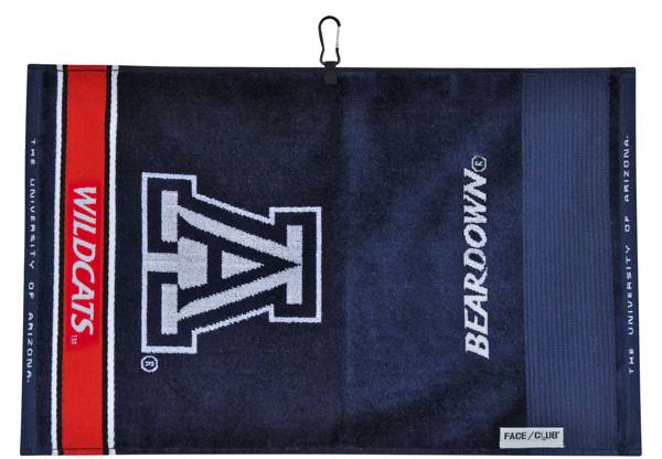 Team Effort Arizona Wildcats Face/Club Jacquard Golf Towel product image