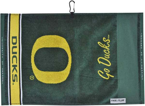 Team Effort Oregon Ducks Face/Club Jacquard Golf Towel product image