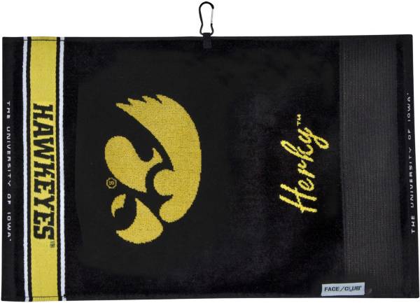 Team Effort Iowa Hawkeyes Face/Club Jacquard Golf Towel product image