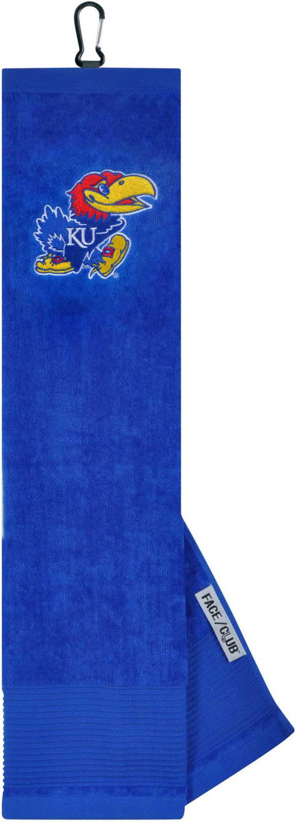 Team Effort Kansas Jayhawks Embroidered Face/Club Tri-Fold Towel product image