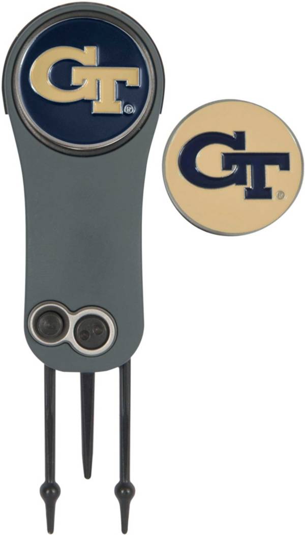 Team Effort Georgia Tech Yellow Jackets Switchblade Divot Tool and Ball Marker Set product image