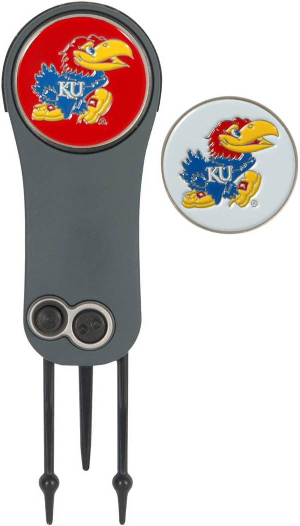 Team Effort Kansas Jayhawks Switchblade Divot Tool and Ball Marker Set