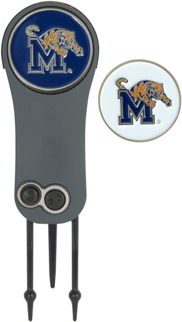 Team Effort Memphis Tigers Switchblade Divot Tool and Ball Marker Set