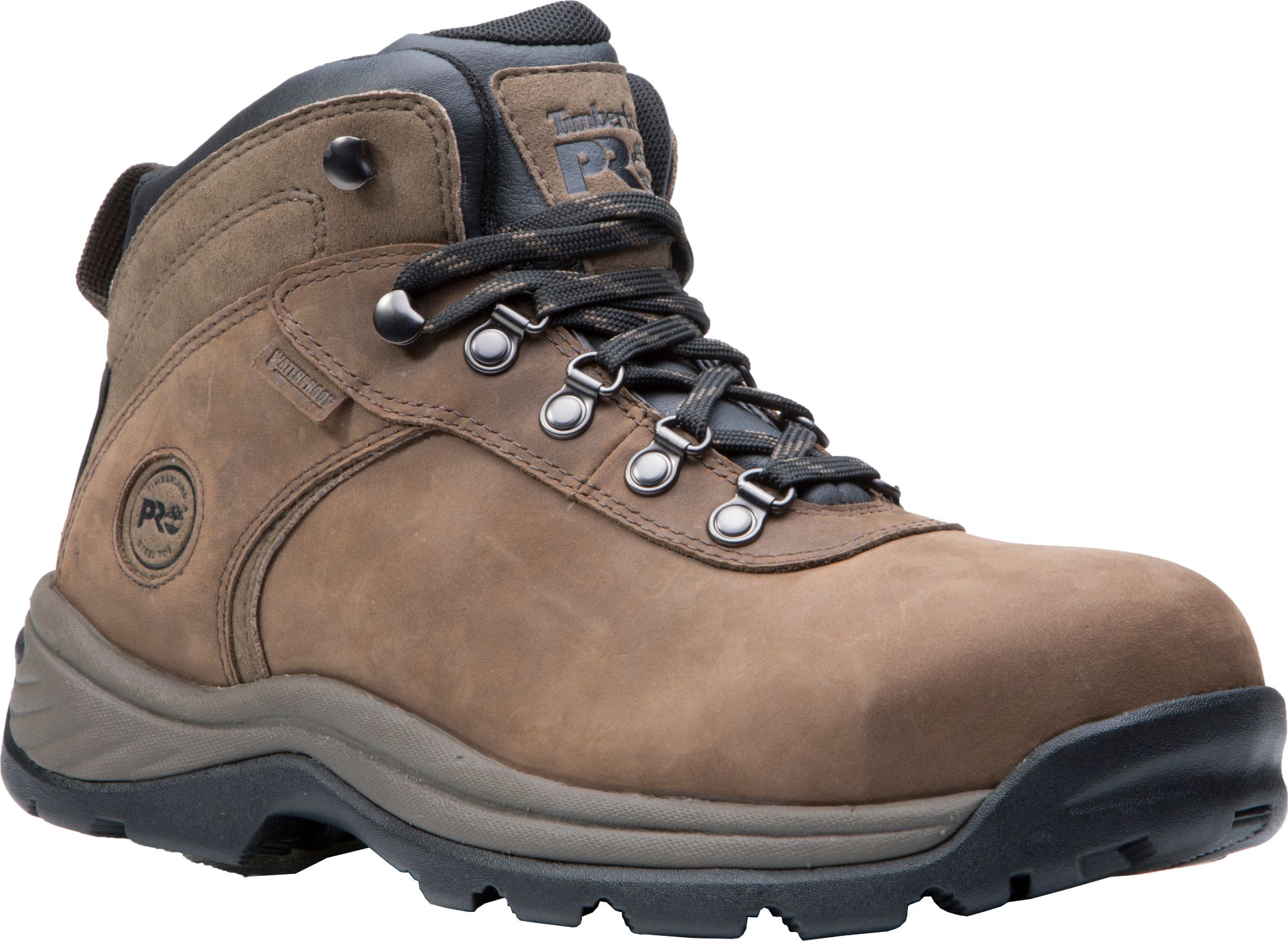 timberland pro men's flume mid waterproof steel toe work boots