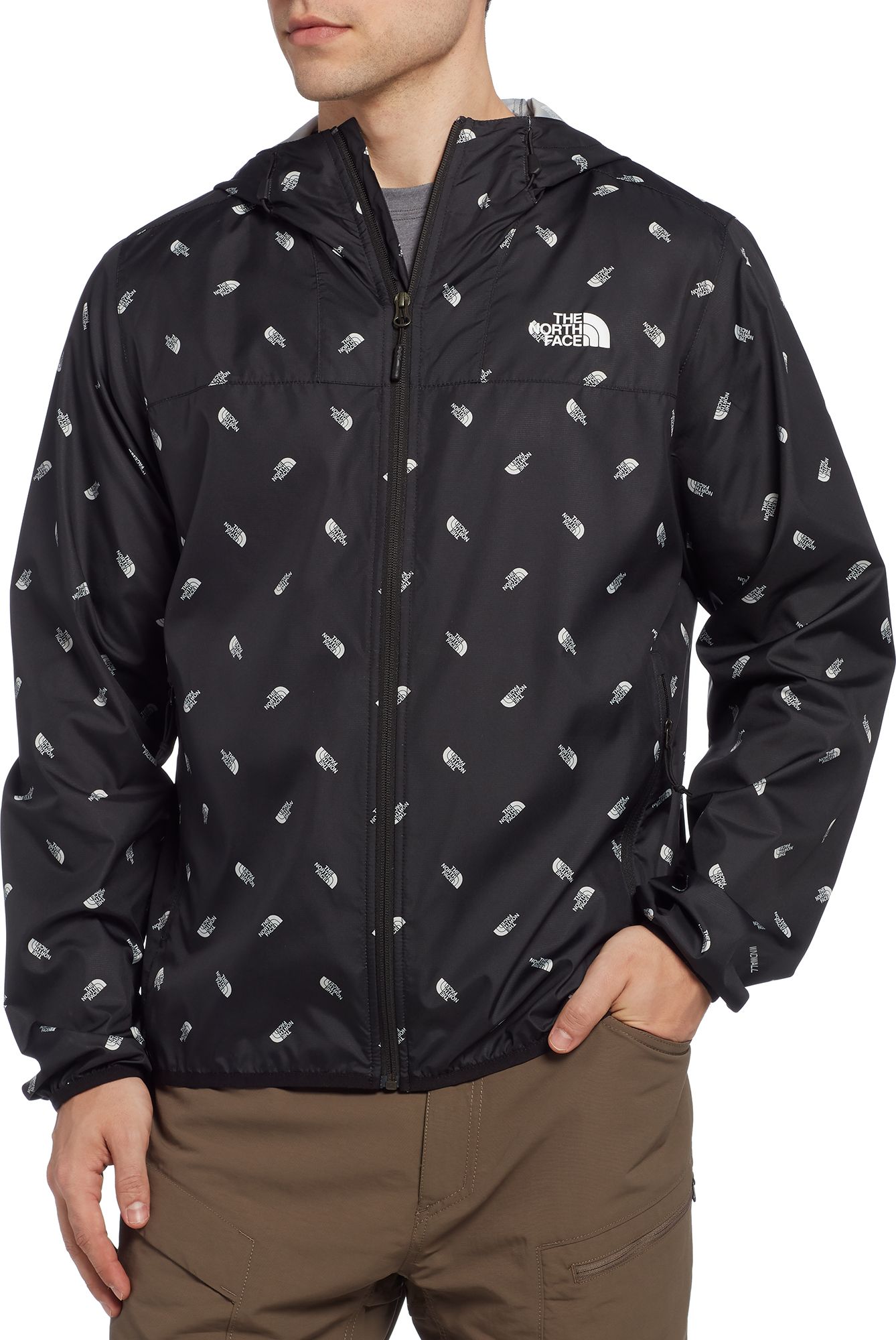 north face printed cyclone hoodie