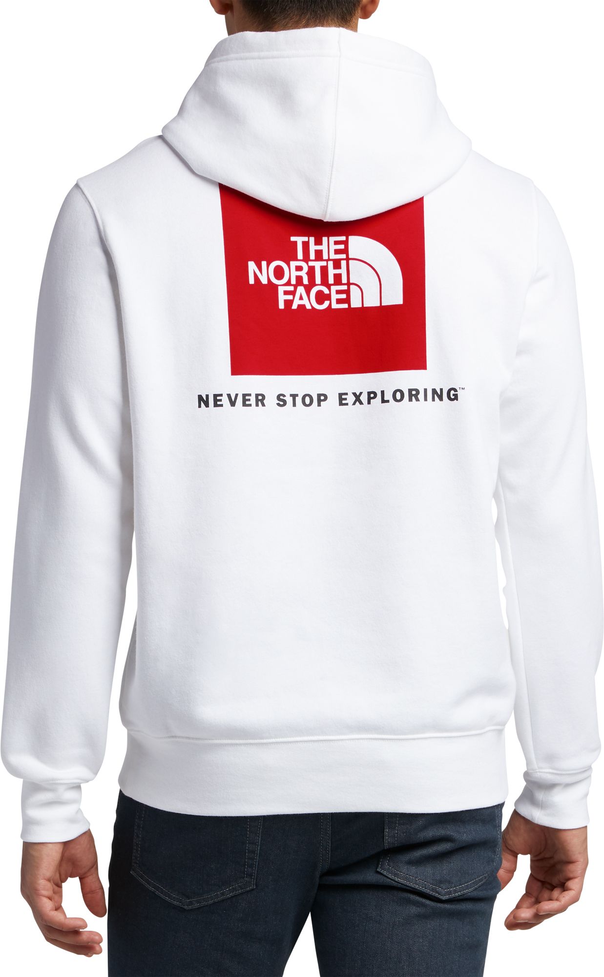 north face red box hoodie