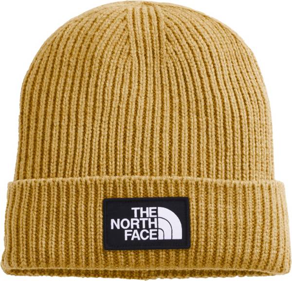 the north face logo cuffed beanie