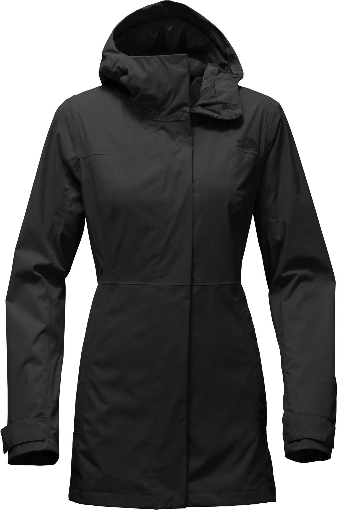 north face city midi trench coat