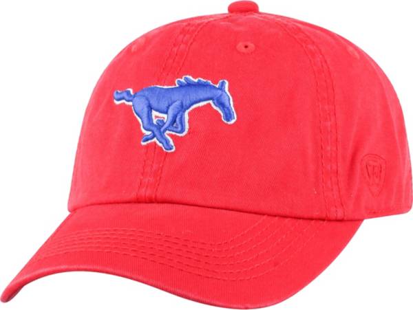 Top of the World Men's Southern Methodist Mustangs Red Crew Adjustable Hat