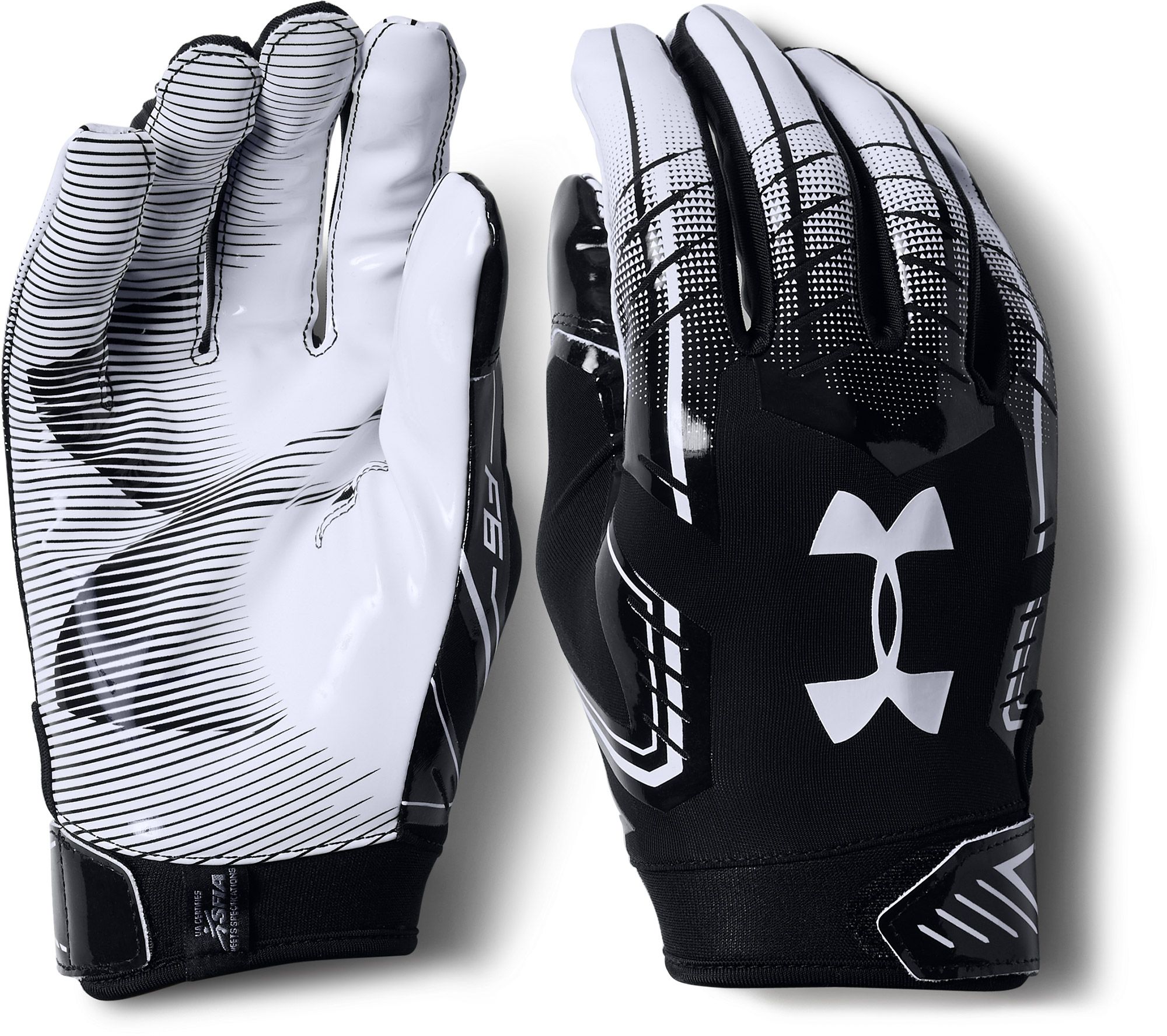 Under Armour Boys UA 2018 F6 Youth Football Receivers Gloves Running