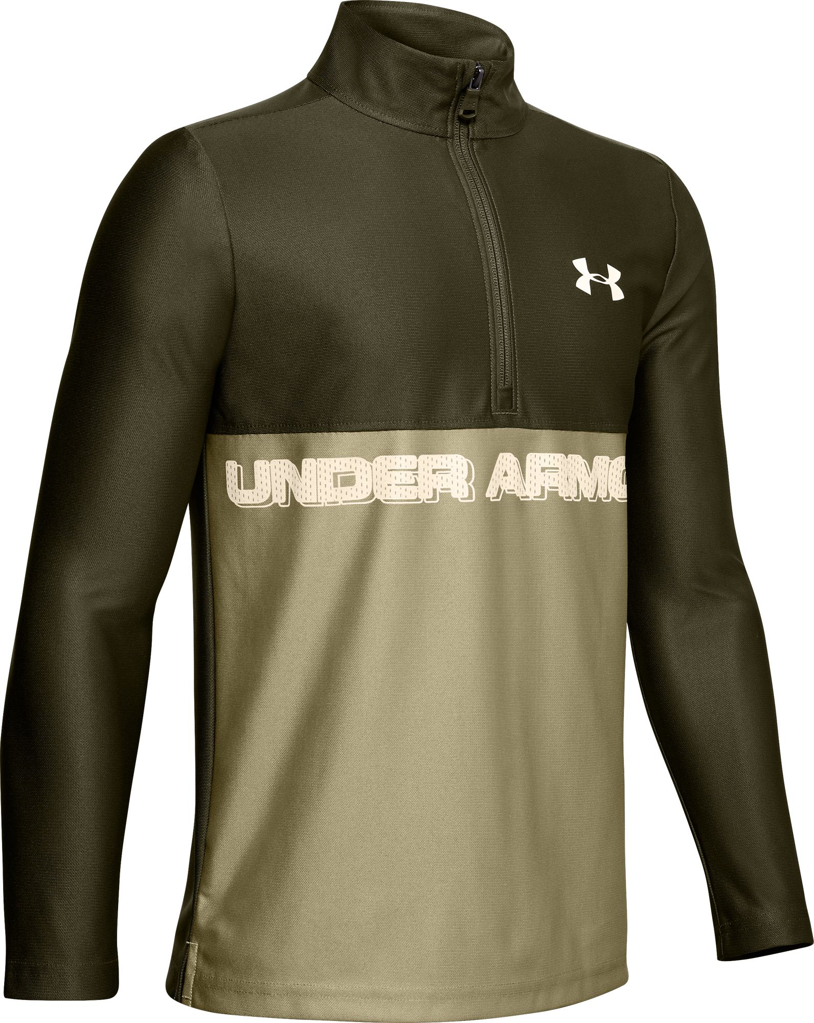 brown under armour long sleeve shirt