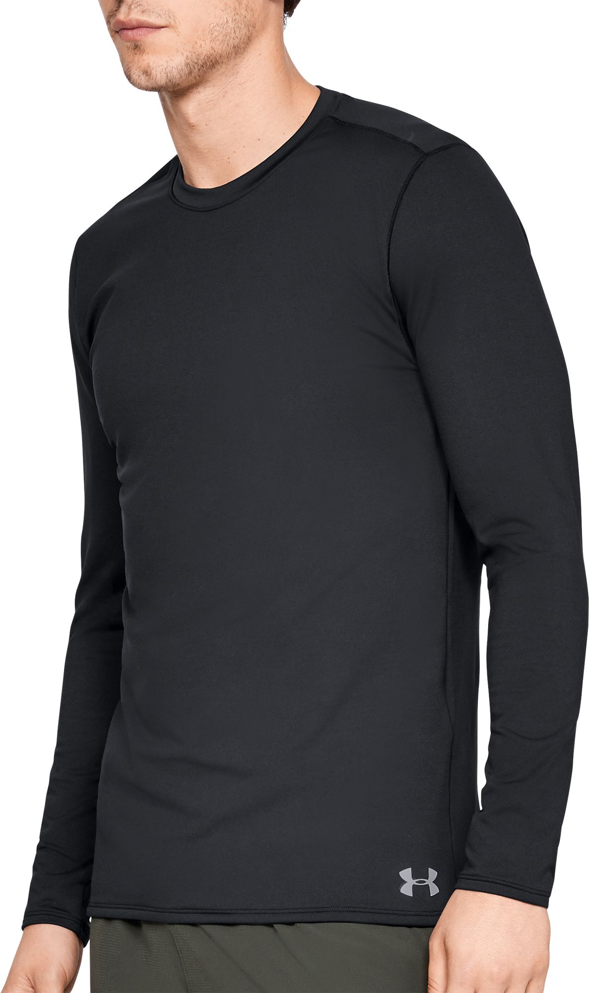 under armour men's coldgear armour compression crewneck long sleeve shirt