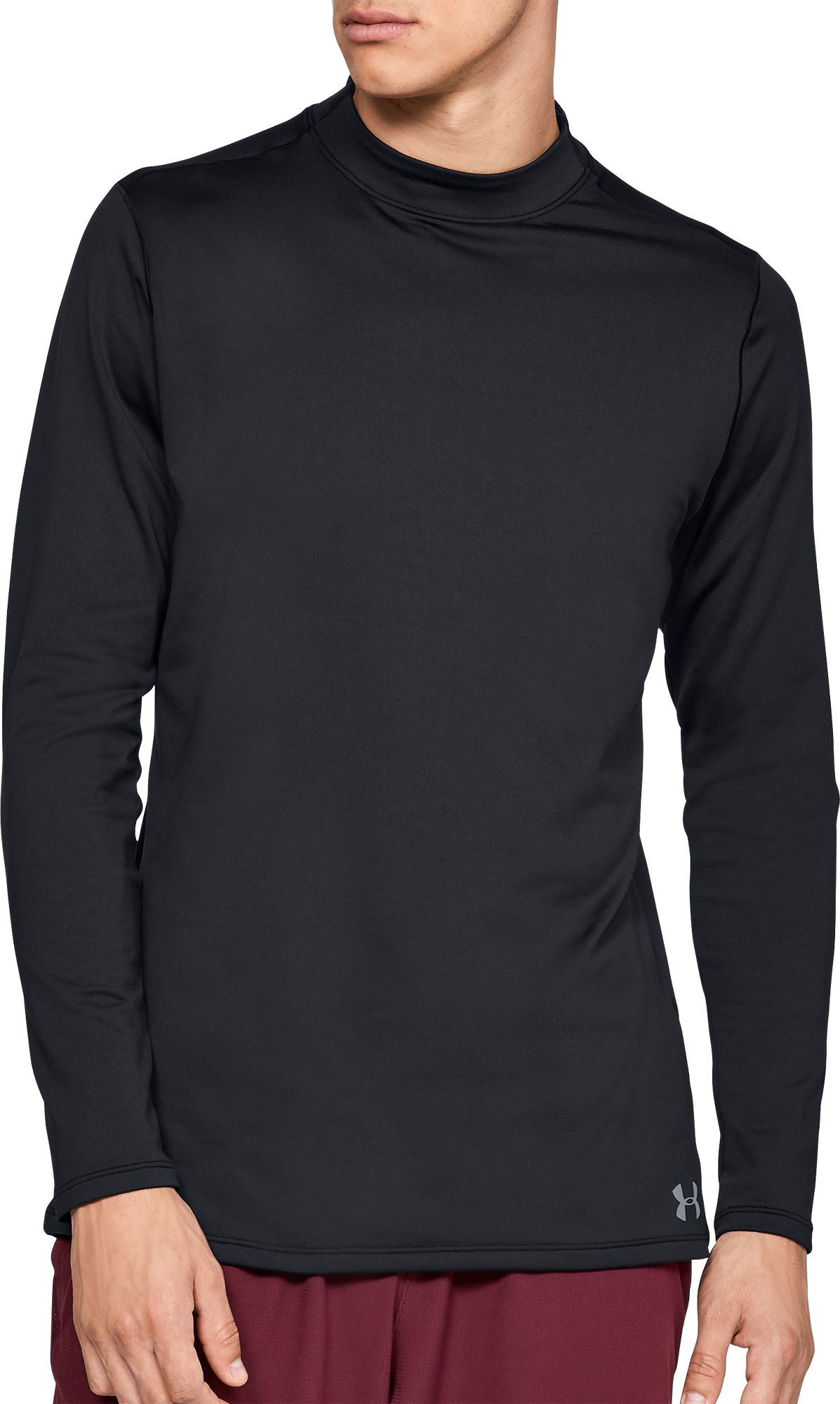 under armour men's coldgear fitted crew long sleeve shirt