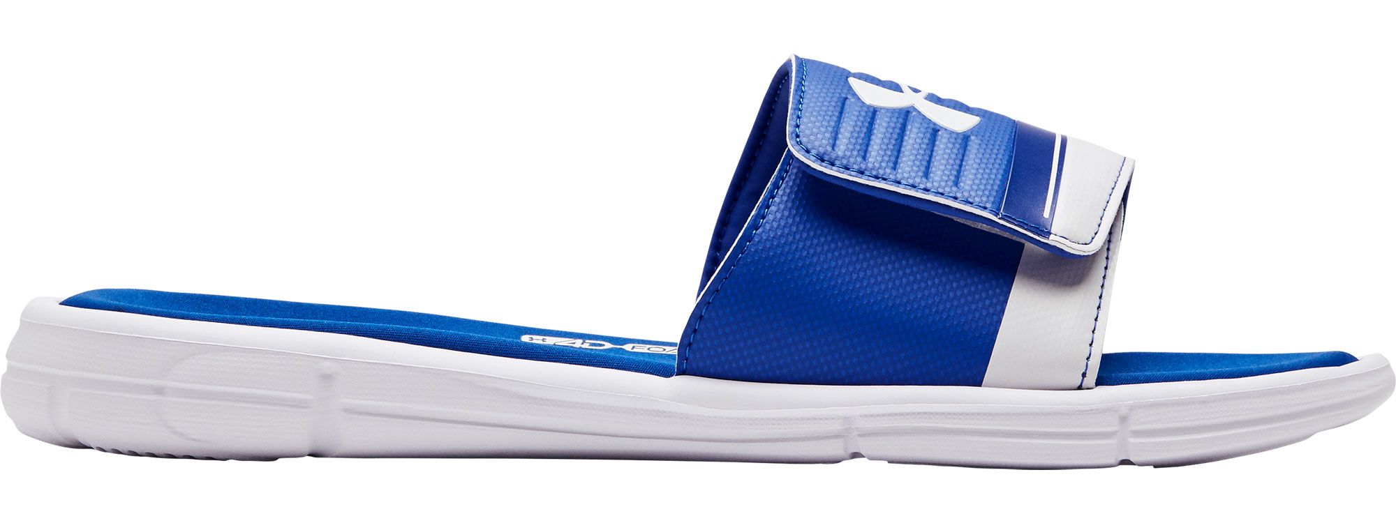 under armour slides blue