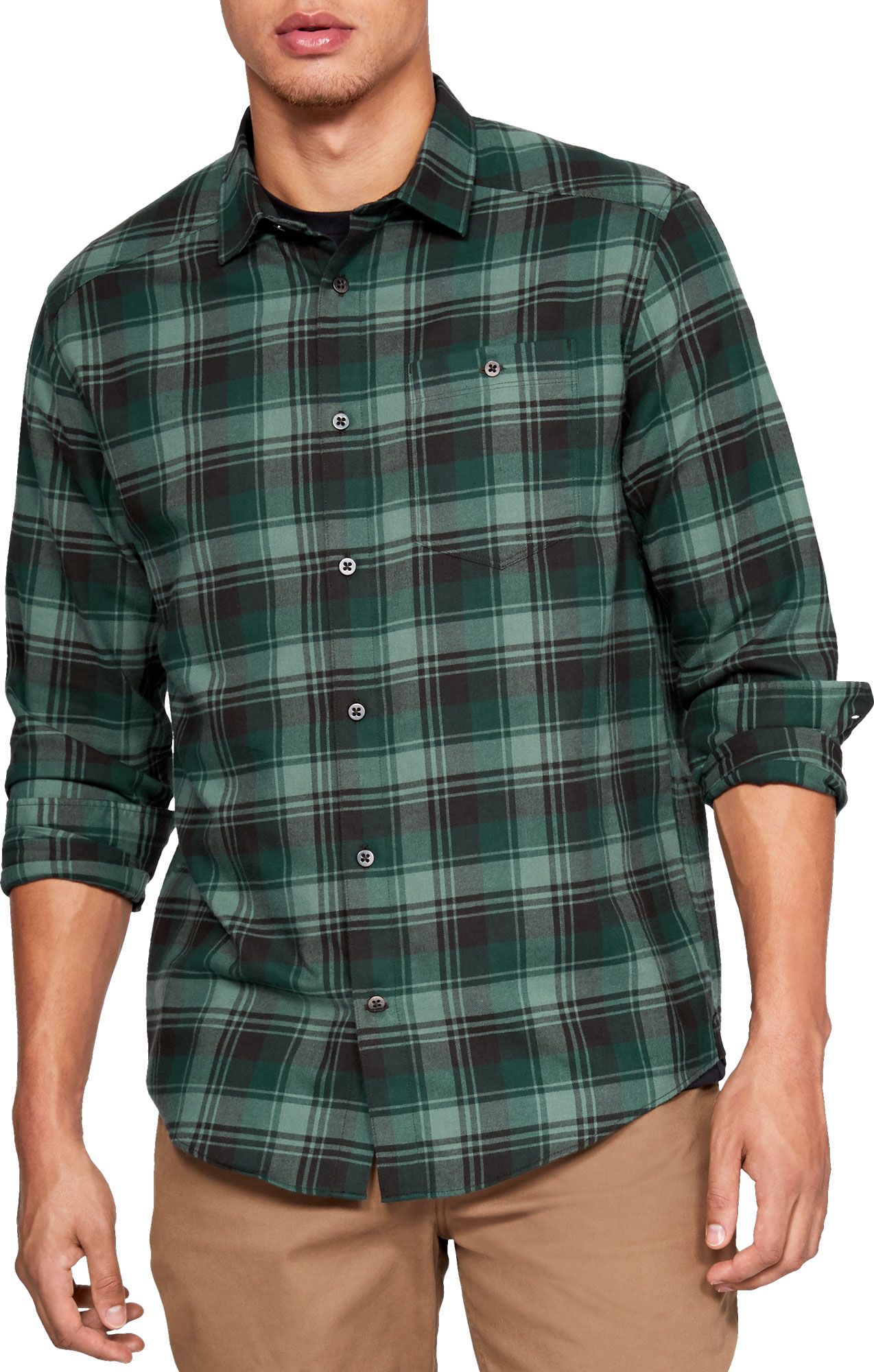 under armour plaid shirt