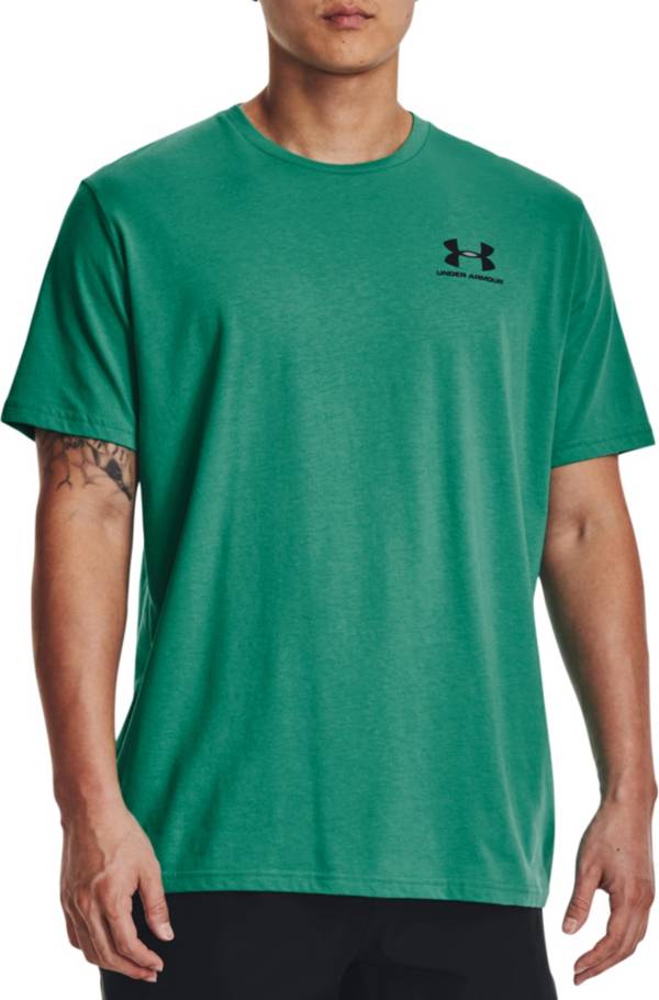 Men Under Armour T-Shirt Big Logo Crew Neck Cotton Sports, Gym, Running M L