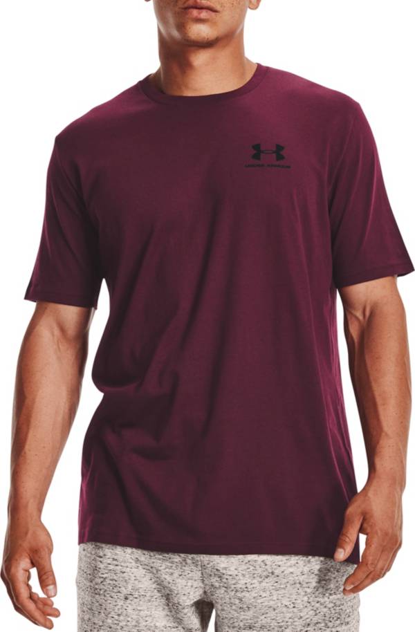 Burgundy under armour store shirt