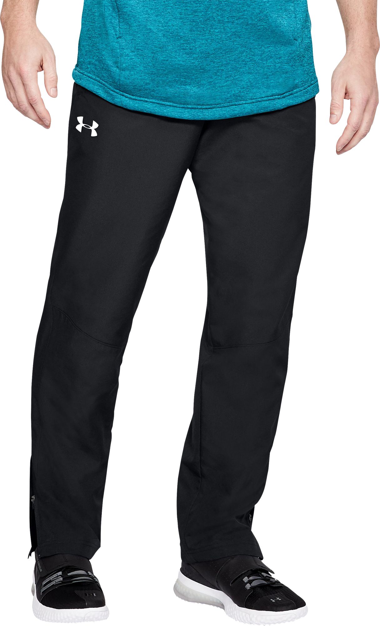 men's under armour black pants