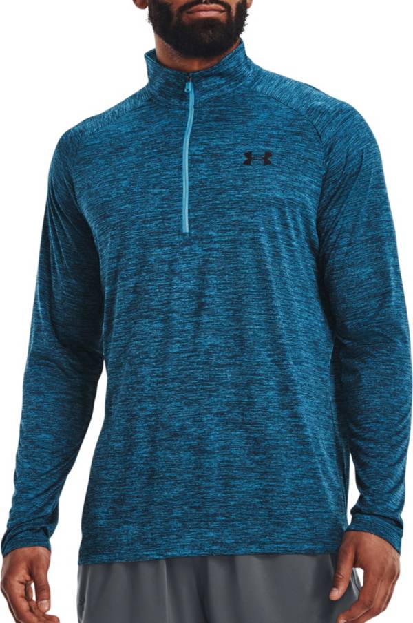 Under Armour OutRun The Cold Long Sleeve Men's Running Top - Capri/Petrol  Blue