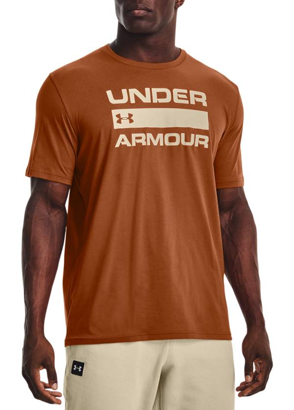 T Shirt for Men with Graphic Design Under Armour UA TEAM ISSUE WORDMARK Short Sleeve Loose-Fit Sport and Fitness Clothing Men 