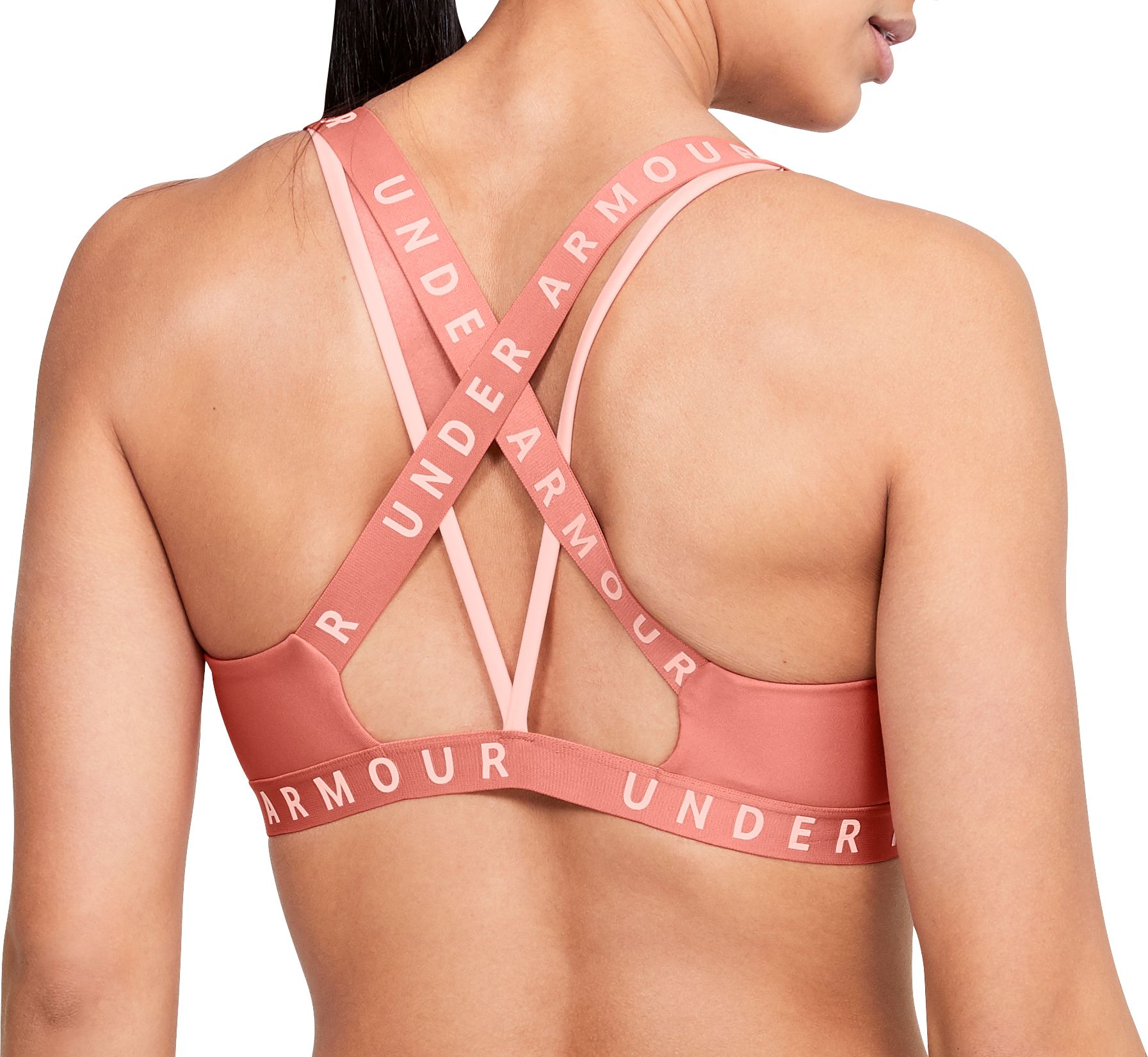 ua wordmark strappy sportlette