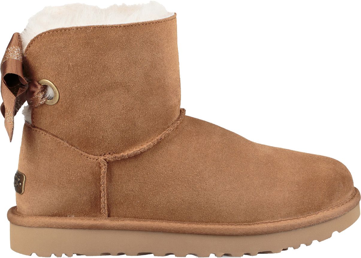 ugg bailey button mini chestnut