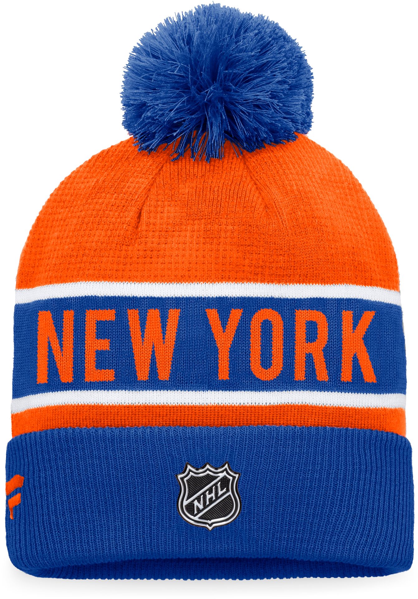 NHL New York Islanders Authentic Pro Rink Pom Knit Beanie product image