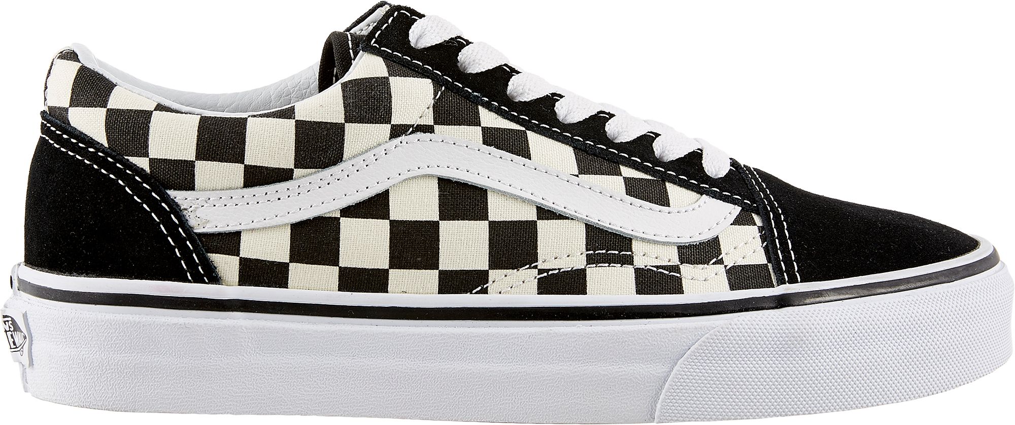 vans old skool black check