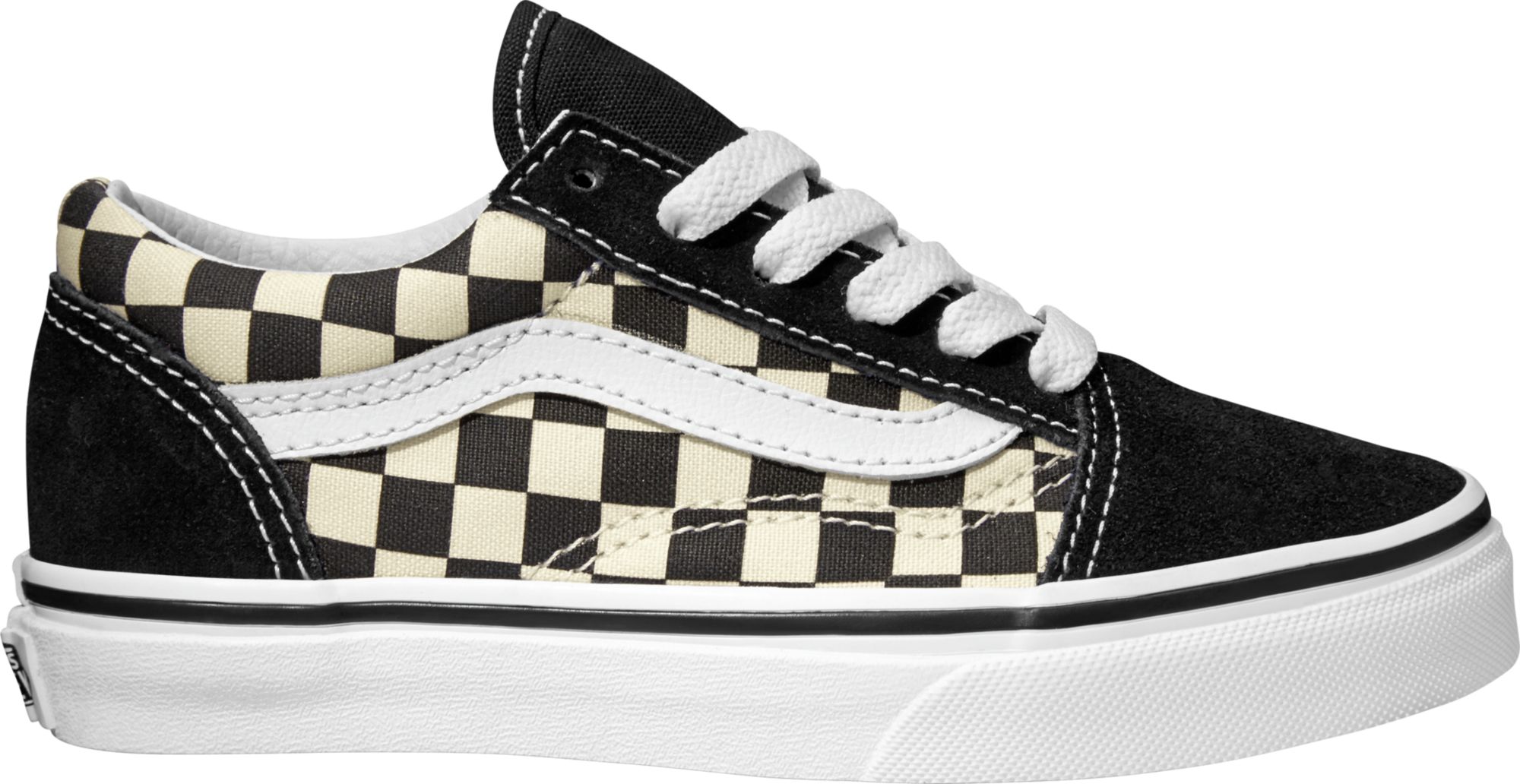 vans old skool black check