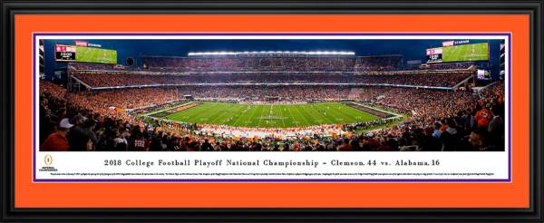 Blakeway Panoramas 2018 National Champions Clemson Tigers Deluxe Framed Panorama Poster product image